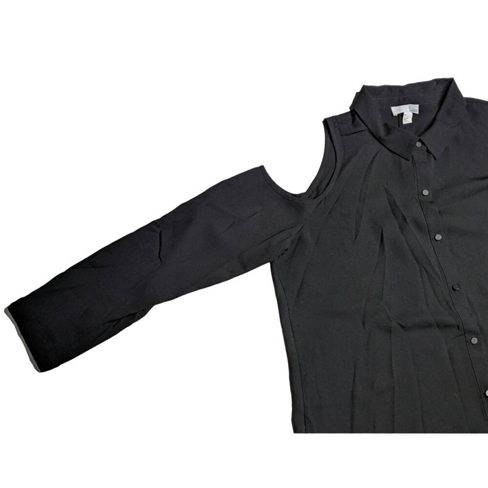 14th & Union L/S Cold Shoulder Shirt - Sz M - NWT
